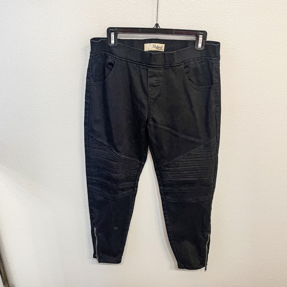 Hybrid & Co Black Moto Pants size XL
